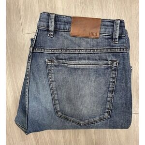HILTL Dude Stretch Jeans Blue Denim Straight Leg 5 Pocket Pants Men's Size 38x34
